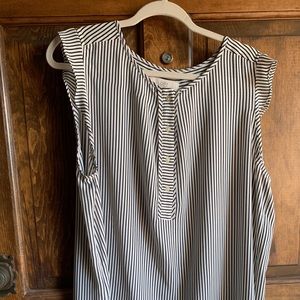 Loft Black and White blouse